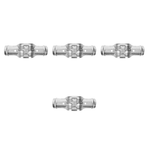 Silver pipe connection clamps - pipe,