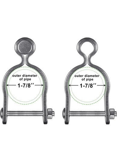 Insaga 2pcs pipe gate hinge - 2pcs,