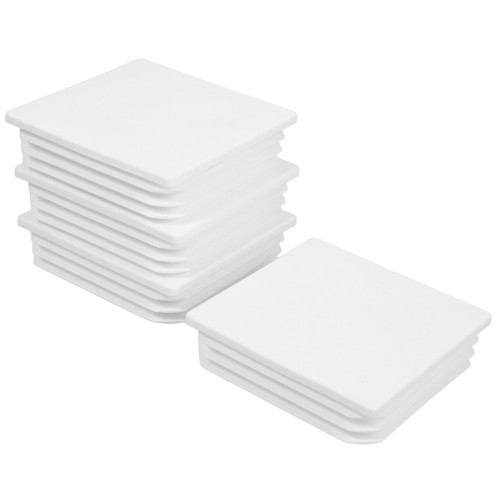 White abs fence post caps - post,