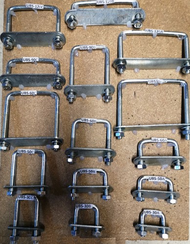 Bolts clamps pipe - u,